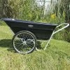Muller's Original Smart Cart, Black 7 Cu. Ft. Tray With 20" Flat Free Spoke Wheels -Garden Warehousing 37bb ff 8