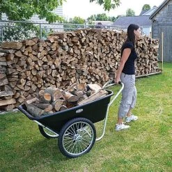 Muller's Original Smart Cart, Black 7 Cu. Ft. Tray With 20" Spoke Wheels -Garden Warehousing 37bb 2 1