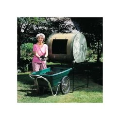 Muller's Original Smart Cart, Green 7 Cu. Ft. Tray With 20" Flat Free Spoke Wheels -Garden Warehousing 37gb ff 3