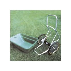 Muller's Original Smart Cart, Green 7 Cu. Ft. Tray With 20" Flat Free Spoke Wheels -Garden Warehousing 37gb ff 4