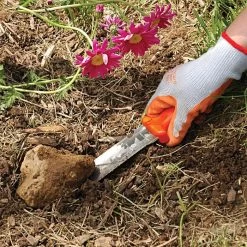 Deluxe Stainless Steel Soil Knife By A.M. Leonard, 6in Dual Edged Blade, Lifetime Warranty -Garden Warehousing 4752 6