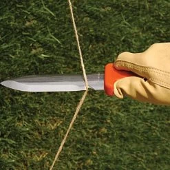 Deluxe Stainless Steel Soil Knife By A.M. Leonard, 6in Dual Edged Blade, Lifetime Warranty -Garden Warehousing 4752 8