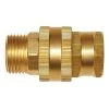 Leonard Quick Coupler Hose Connector, Brass, Male/Female Set