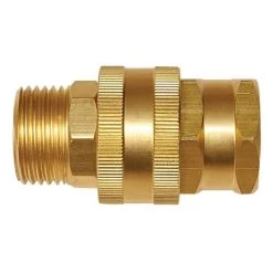 Leonard Quick Coupler Hose Connector, Brass, Male/Female Set