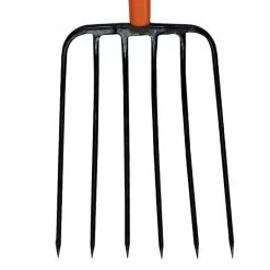 Leonard 6 Tine Forged Steel Manure Fork, 30-inch D-Grip Handle -Garden Warehousing amf6d 1 1