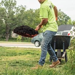 Poly Mulching Fork With D-Grip Handle By A.M. Leonard, 8 Tine, 15in Scoop X 44in Length, Lifetime Warranty -Garden Warehousing apf810 5 1