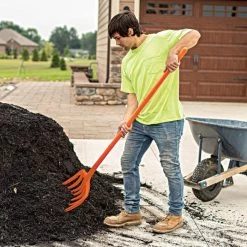 Leonard 8-Tine Poly Mulching Fork With Straight Handle -Garden Warehousing apf815 live2 10.20.22