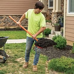 Leonard 8-Tine Poly Mulching Fork With Straight Handle -Garden Warehousing apf815 live 10.20.22