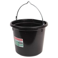 5 Gallon Heavy Duty Black Flatback Bucket