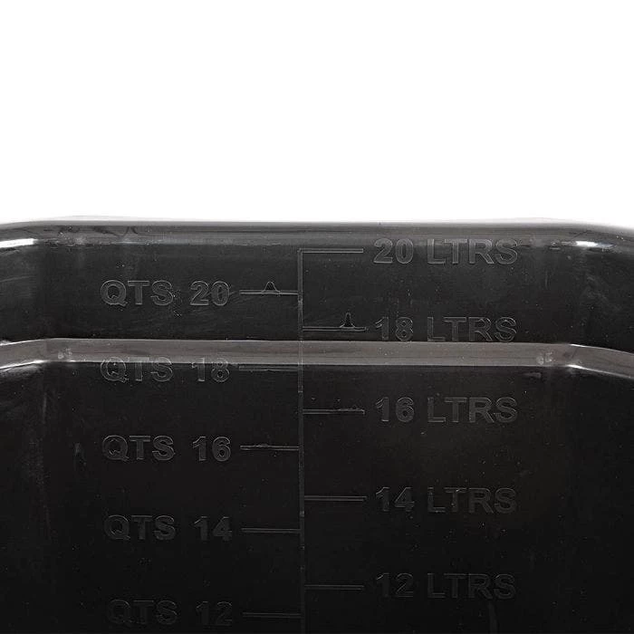 5 Gallon Heavy Duty Black Flatback Bucket 5 5 Gallon Heavy Duty Black Flatback Bucket - Image 3