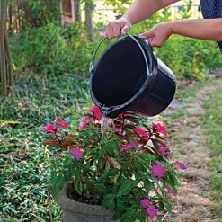 10 Quart Round Rubber Bucket -Garden Warehousing br10tsge live flowers