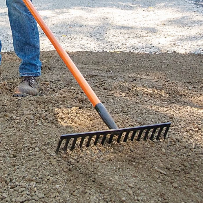 Leonard Straight Rake With Forged Steel Head And Composite Handle 6 Leonard Straight Rake With Forged Steel Head And Composite Handle - Image 5