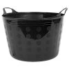 Tuff Flex Tub 16 Gallon Black -Garden Warehousing f16 bk 1