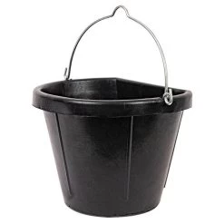 4.5 Gallon Rubber Flatback Bucket