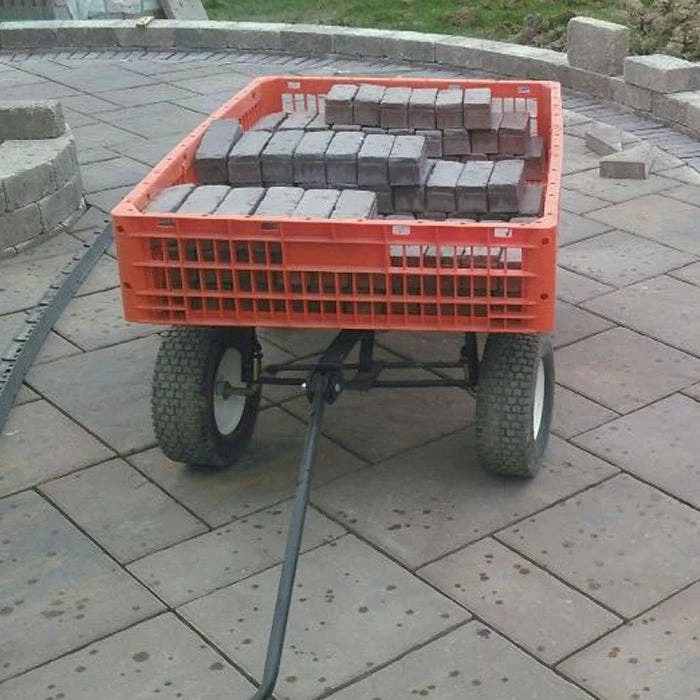 Leonard Orange Utility Wagon, Flat-Free Tires 9 Leonard Orange Utility Wagon, Flat-Free Tires - Image 7