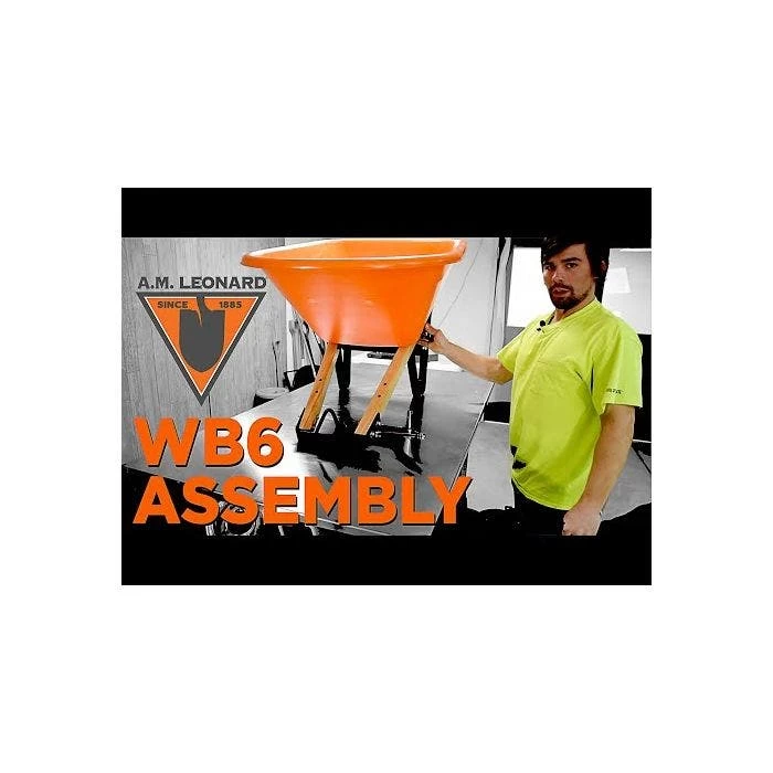 Leonard 6 Cubic Foot Capacity Poly Tray Wheelbarrows 14 Leonard 6 Cubic Foot Capacity Poly Tray Wheelbarrows - Image 12