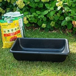 26 Gallon Mortar And Soil Mixing Tub 36x24x8 -Garden Warehousing m100tsge soil empty