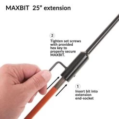 The MAXBIT Garden Hole Digging Drill Bits With Extension -Garden Warehousing mbx px 4