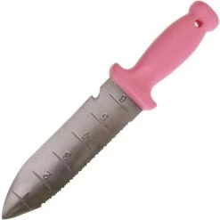 Pink Leonard Deluxe Soil Knife And Traditional Bypass Pruner With Sheath -Garden Warehousing pk2c 6