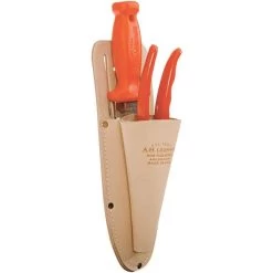 Deluxe Soil Knife, Pruner, Sheath Combo By A.M. Leonard, Lifetime Warranty -Garden Warehousing pkcom 1 1