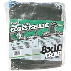 Green Tuff Tarp, 4.5oz. Polyethylene With Grommets, 8ft X 10ft -Garden Warehousing pt810 2 1