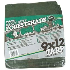 Tuff Tarp 4.5oz. Polyethylene With Grommets 3ft Apart 3ft Sewn Rope 9ft X 12ft Green -Garden Warehousing pt912 2 1