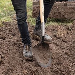 Leonard Round Point, Open Back Shovel With 48in Ash Handle -Garden Warehousing rps 3