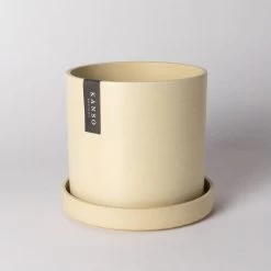KANSO Earth Tones - 7" | Tatami Sand | Signature Planters & Saucer