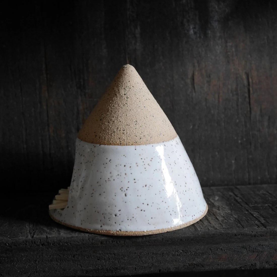 White Ceramic Match Striker Cone 6 White Ceramic Match Striker Cone - Image 4