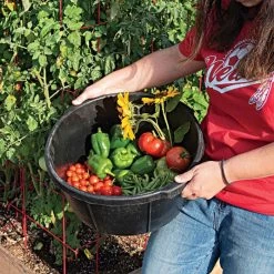 6 Gallon Round Rubber Tub 9 6 Gallon Round Rubber Tub -Garden Warehousing srb6tsge live garden