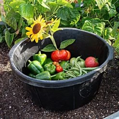 6 Gallon Round Rubber Tub 8 6 Gallon Round Rubber Tub -Garden Warehousing srb6tsge live garden2