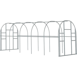 ShelterLogic High Tunnel Greenhouse, Frame And End Panel Frame -Garden Warehousing sthtgh fe 1