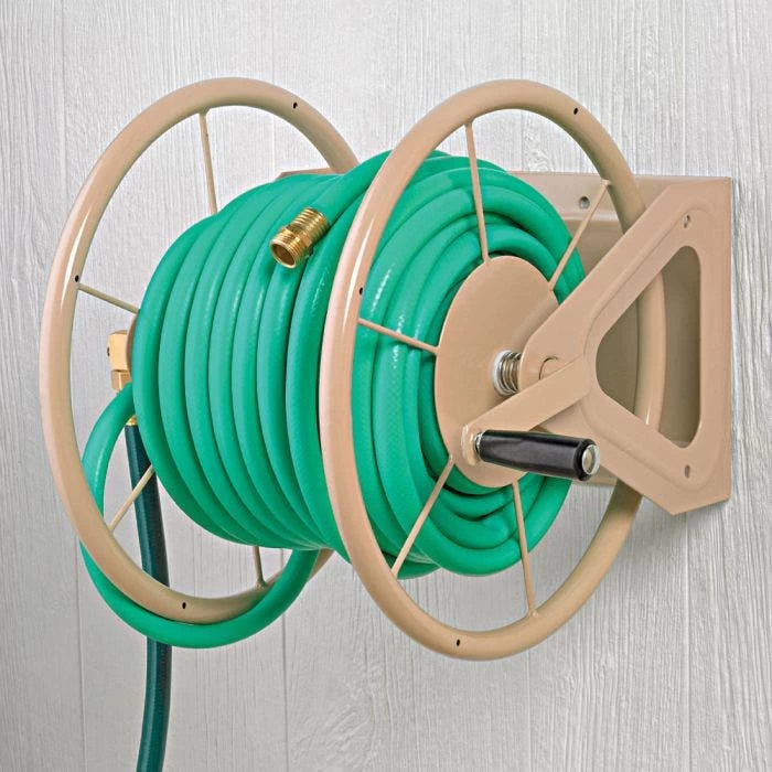 Commercial Grade Wall Mount Hose Reel - 200ft Capacity 3 Commercial Grade Wall Mount Hose Reel - 200ft Capacity